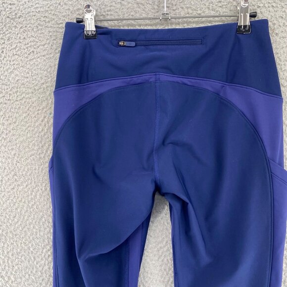 Lululemon Sleet Sprinter Tight Hero Blue Leggings Womens 6 Pockets Activewear - Picture 4 of 14